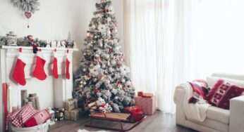 Trovo molto elegante questo copri base dell’albero di Natale. Soluzione IKEA semplice, ma carina e funzionale